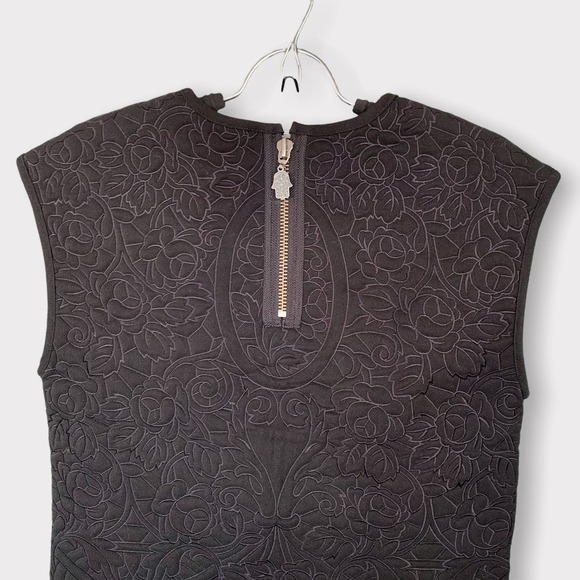 Manoush Jardin De Roses Beaded Top Black Size 6 - Picture 8 of 12